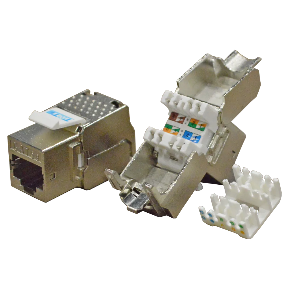 Модуль LANMASTER Keystone RJ45, Cat.5E, STP, 180 градусов