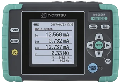 Регистратор тока утечки Kyoritsu KEW 5050