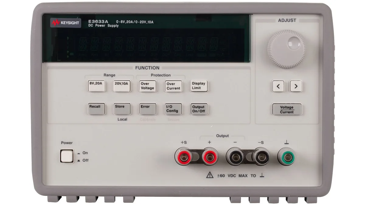 Источник питания Keysight E3633А, 200 Вт, 8В/20 А или 20В/10 А