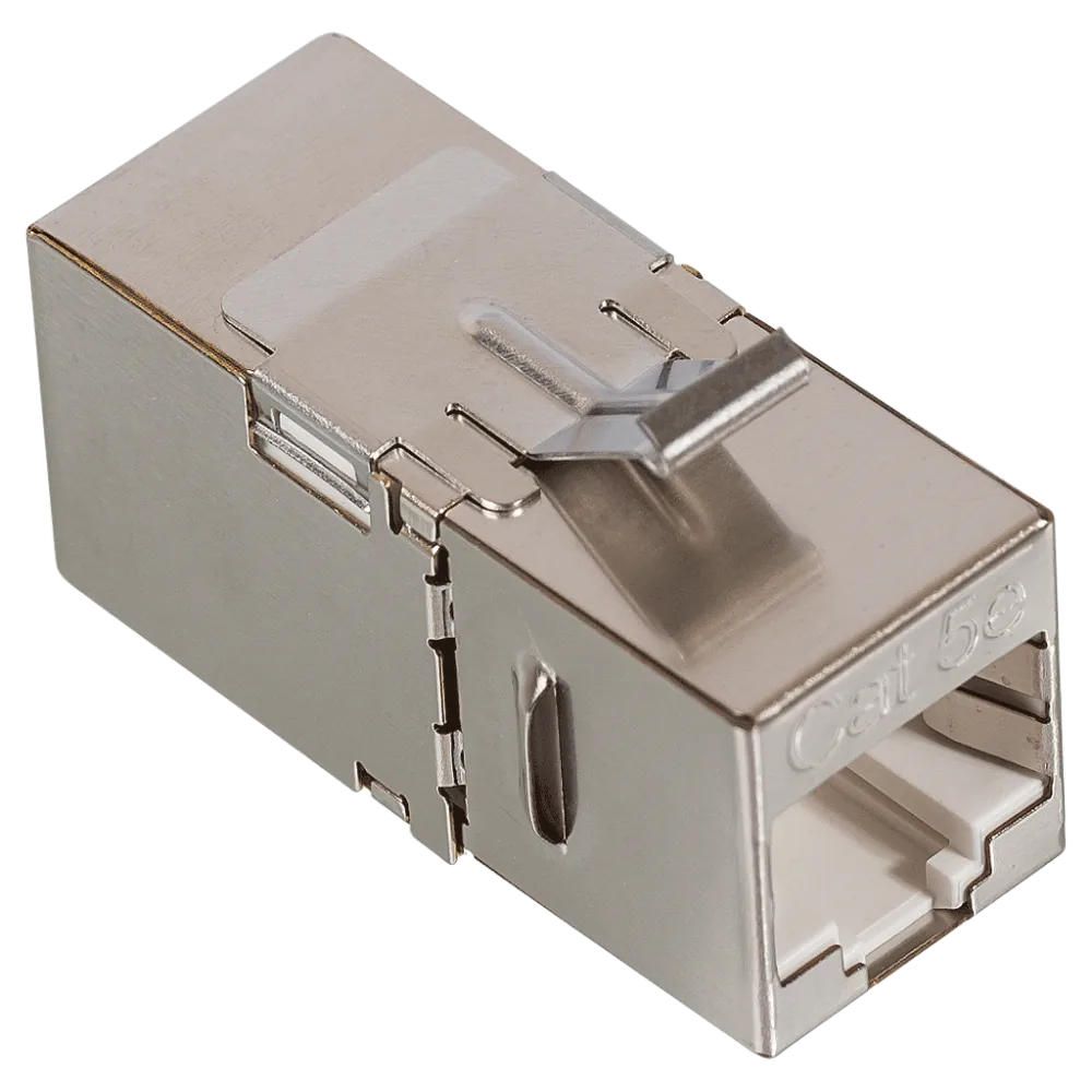 Повторитель портов LANMASTER RJ-45 экранированный 90 градусов кат.5E формата Keystone