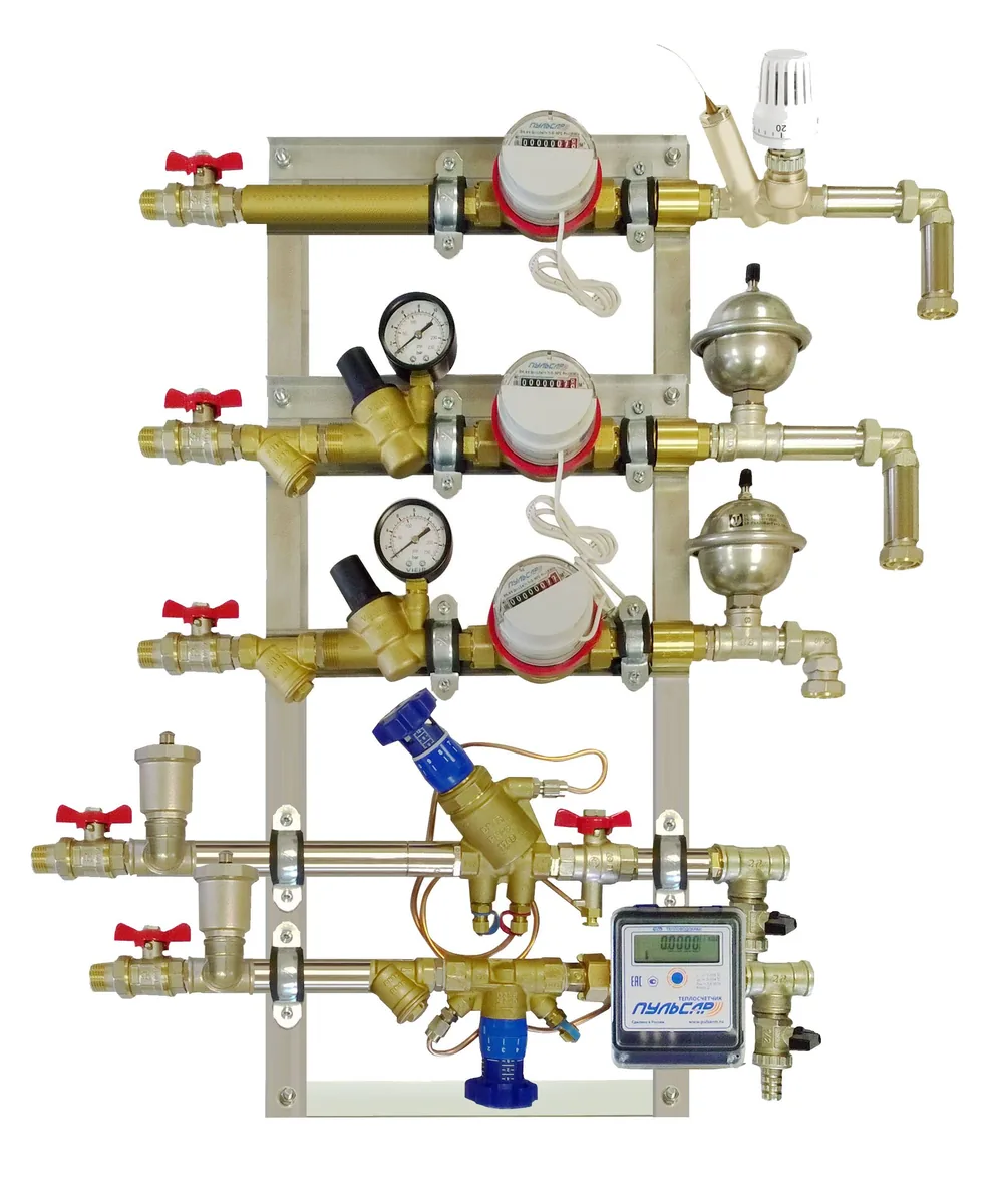 Квартирная станция комбинированная Пульсар с рециркуляцией