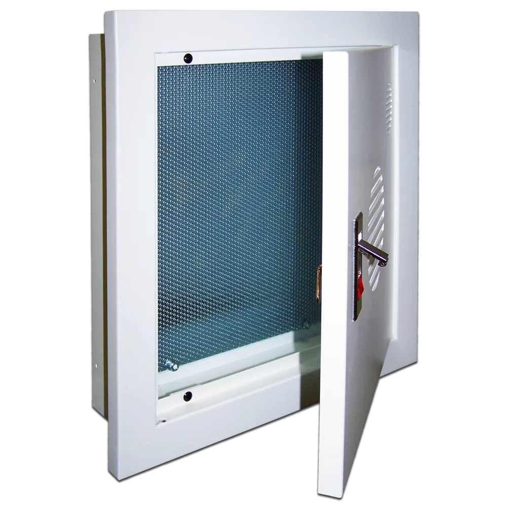 Шкаф встраиваемый с панелью крепления LANMASTER 400*380*100 мм, серый