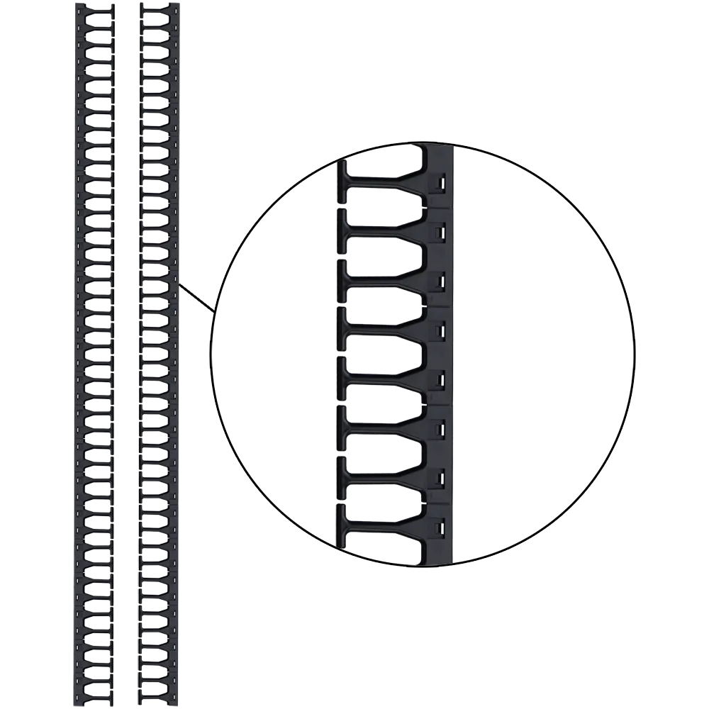 Кабельная гребенка LANMASTER с пальцами для шкафов DCS шириной 800 мм
