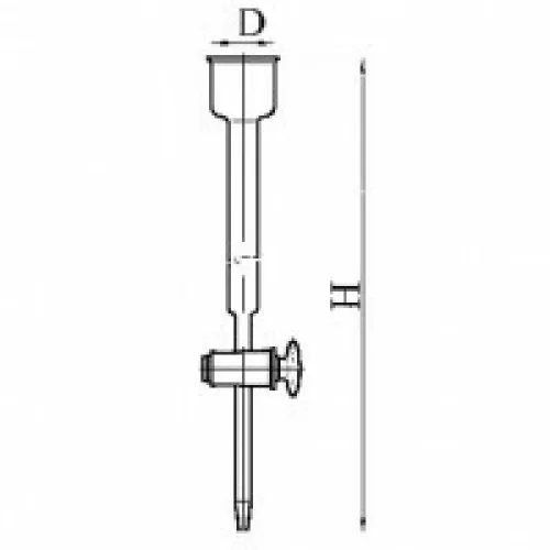 Колонка ионообменная Химлаборприбор эскиз 2-707